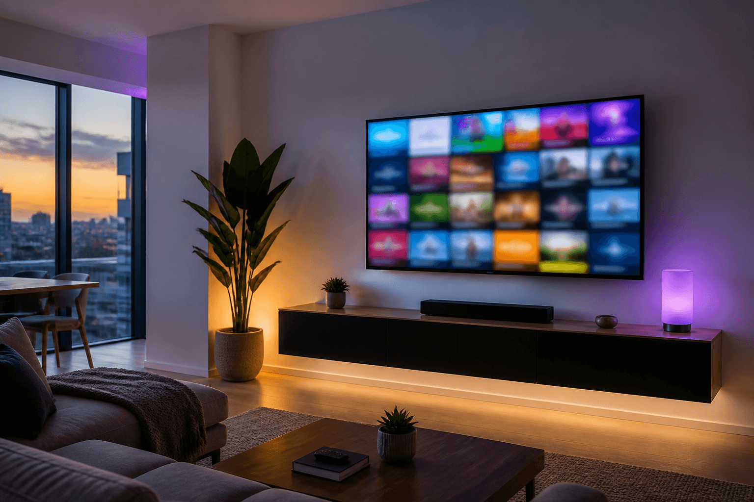 IPTV USA channels IPTV USA channels on a TV screen with live US network programming